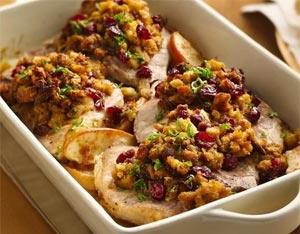 Baked Apples with Cranberry Stuffing
