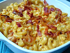 Mac 'N Cheese with Bacon and Onion