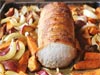 Roast Pork Loin with Vegetables and Apples