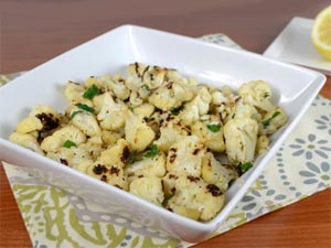 Roasted Cauliflower with Herbs & Parmesan