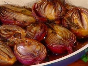 Roasted Red Onions with Honey and Balsamic Vinegar