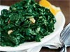 Seared Spinach with Garlic and Lemon